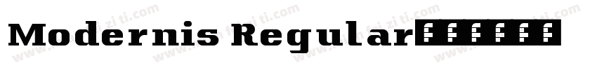 Modernis Regular字体转换